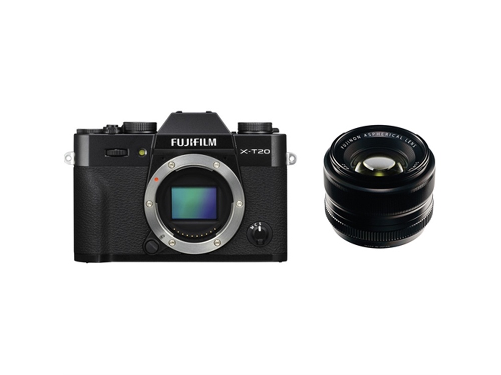 Fujifilm X-T20 Mirrorless Digital Camera (Black) with XF 35mm f/1.4 R Lens