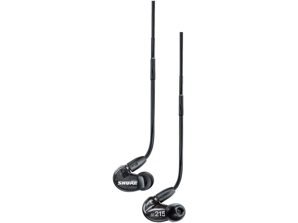 Shure SE215 Sound Isolating Earphones With 3.5mm Remote and Mic Cable - (Black)