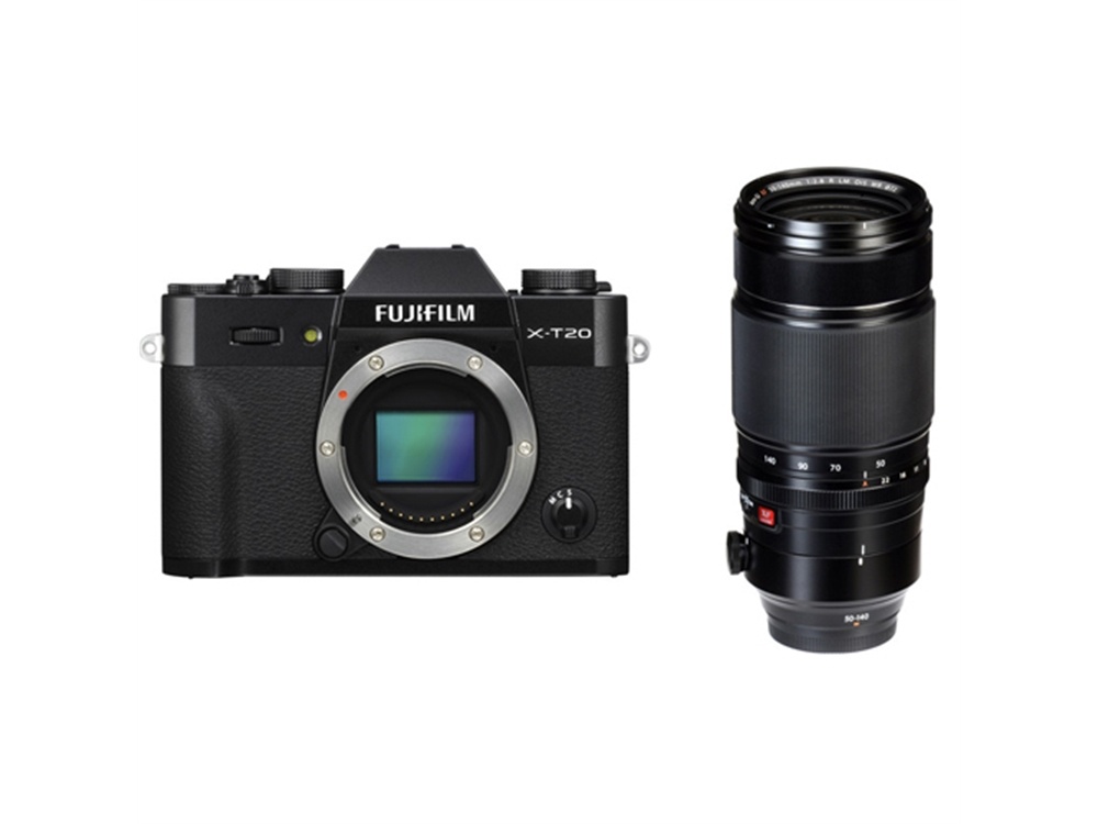 Fujifilm X-T20 Mirrorless Digital Camera (Black) with XF 50-140mm f/2.8 R LM OIS WR Lens