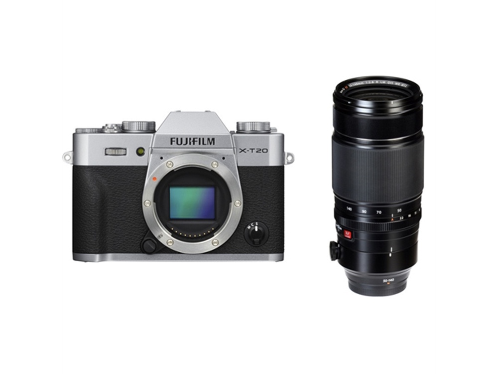 Fujifilm X-T20 Mirrorless Digital Camera (Silver) with XF 50-140mm f/2.8 R LM OIS WR Lens