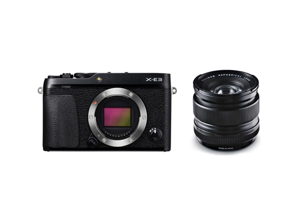 Fujifilm X-E3 Mirrorless Digital Camera (Black) with XF 14mm f/2.8 R Ultra Wide-Angle Lens