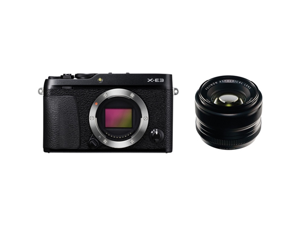 Fujifilm X-E3 Mirrorless Digital Camera (Black) with XF 35mm f/1.4 R Lens
