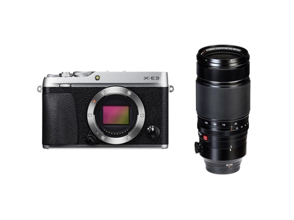 Fujifilm X-E3 Mirrorless Digital Camera (Silver) with XF 50-140mm f/2.8 R LM OIS WR Lens
