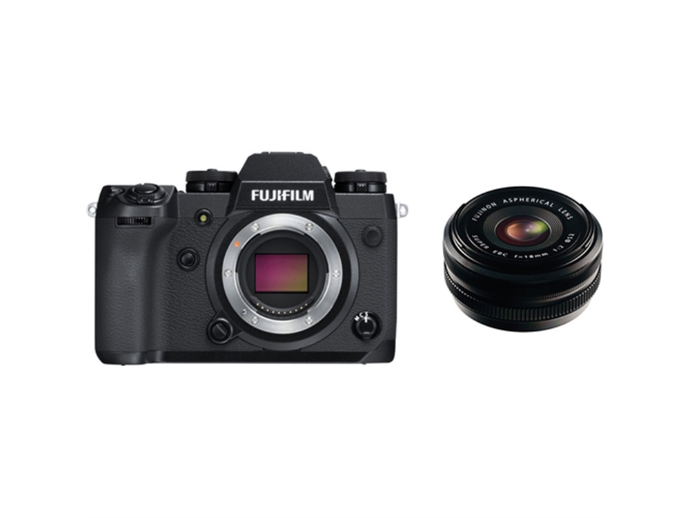 Fujifilm X-H1 Mirrorless Digital Camera with XF 18mm f/2.0 R Lens