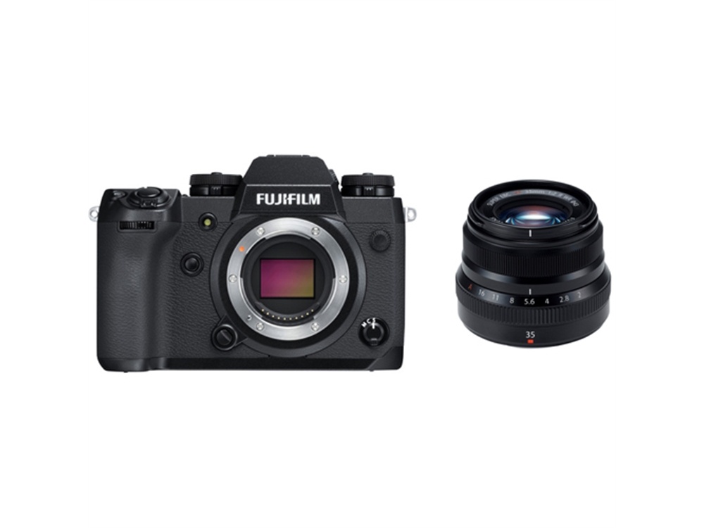 Fujifilm X-H1 Mirrorless Digital Camera with XF 35mm f/2 R WR Lens (Black)