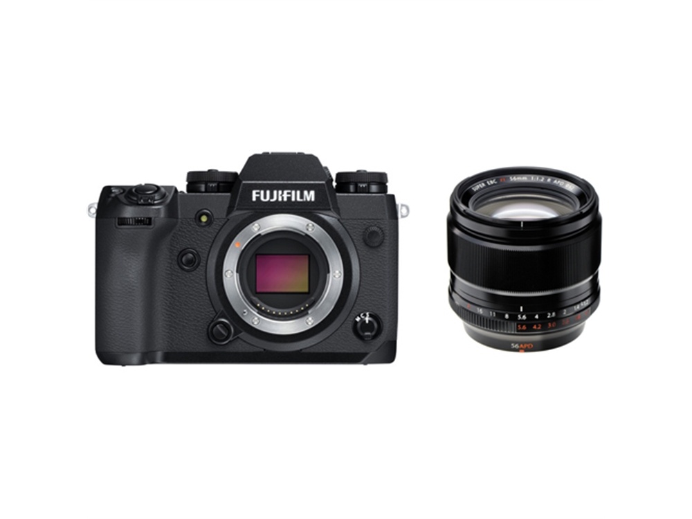 Fujifilm X-H1 Mirrorless Digital Camera with XF 56mm f/1.2 R APD Lens