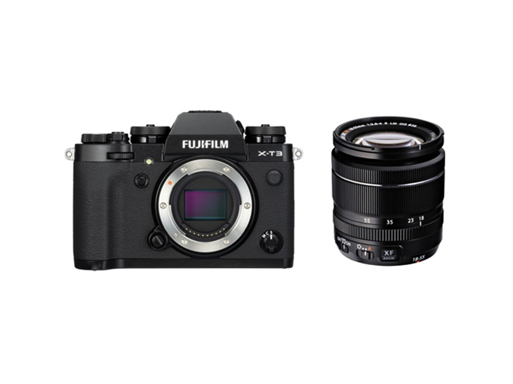 Fujifilm X-T3 Mirrorless Digital Camera (Black) with 18-55mm Zoom Lens