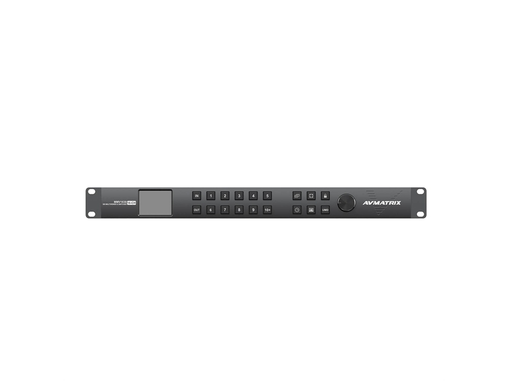 Avmatrix MMV1630 16 Channel 16/×16 SDI 3G-SDI Multi-Viewer,The Input Signal Automatically detects SD HD and 3G-SDI.