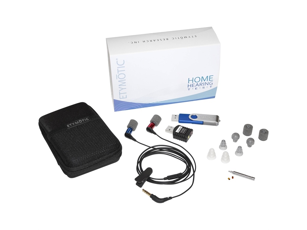 Etymotic Research Home Hearing Test Kit with Calibrated High-Definition Earphones