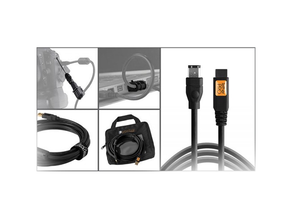 Tether Tools Starter Tethering Kit with FireWire 6-Pin Cable (Black)