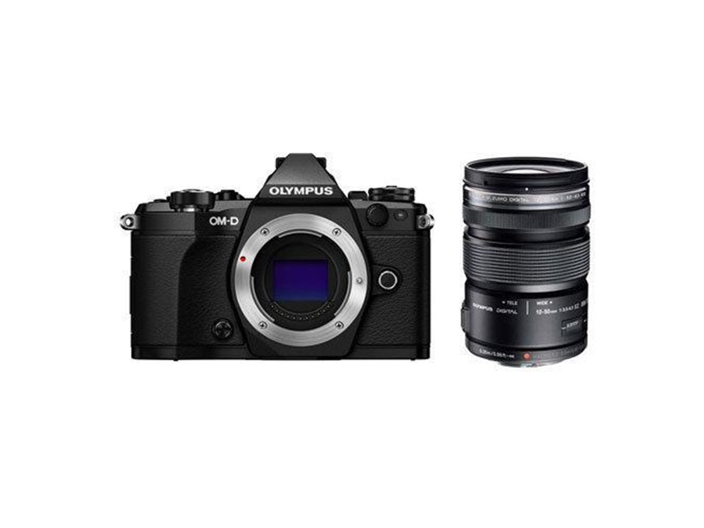 Olympus OM-D E-M5 Mark II Mirrorless Camera with 12-50mm Lens (Black)
