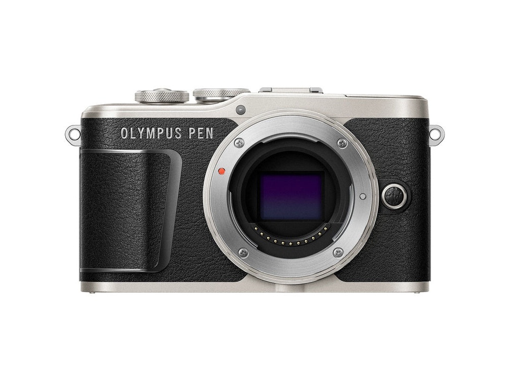 Olympus PEN E-PL9 Mirrorless Camera (Black) with 14-42mm Lens (Silver)