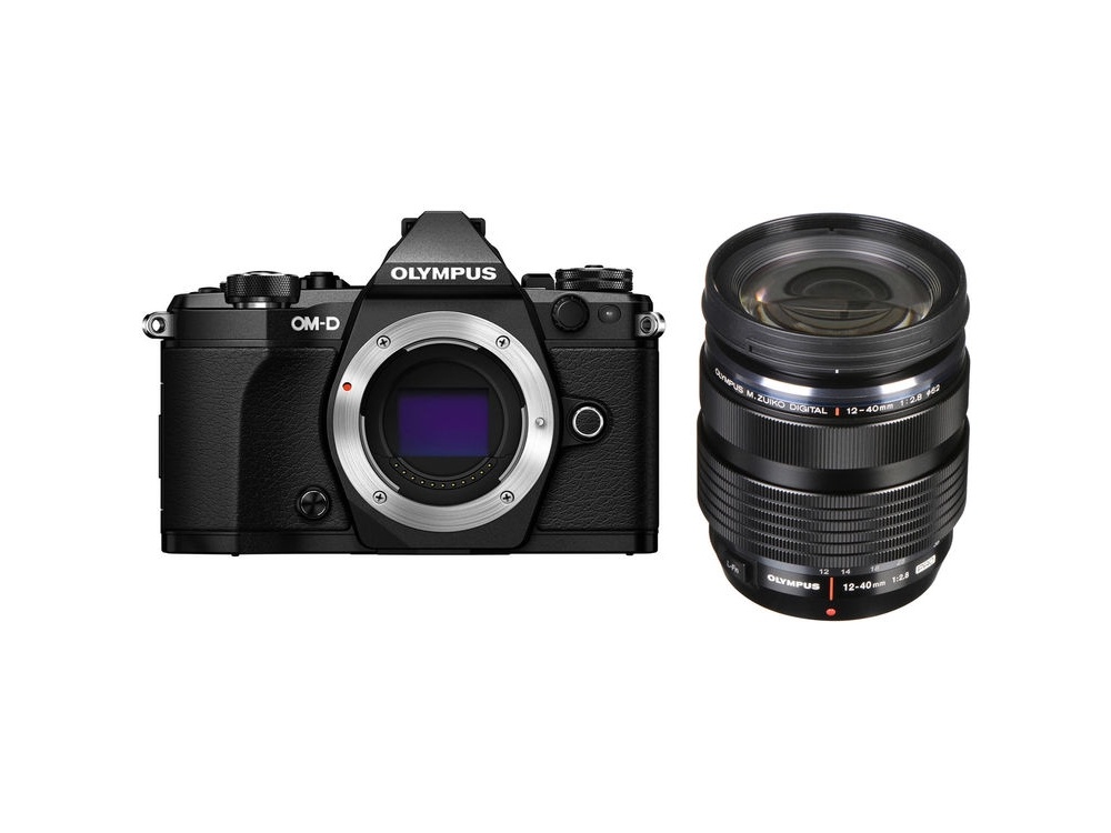 Olympus OM-D E-M5 Mark II Mirrorless Camera with 12-40mm lens (Black)