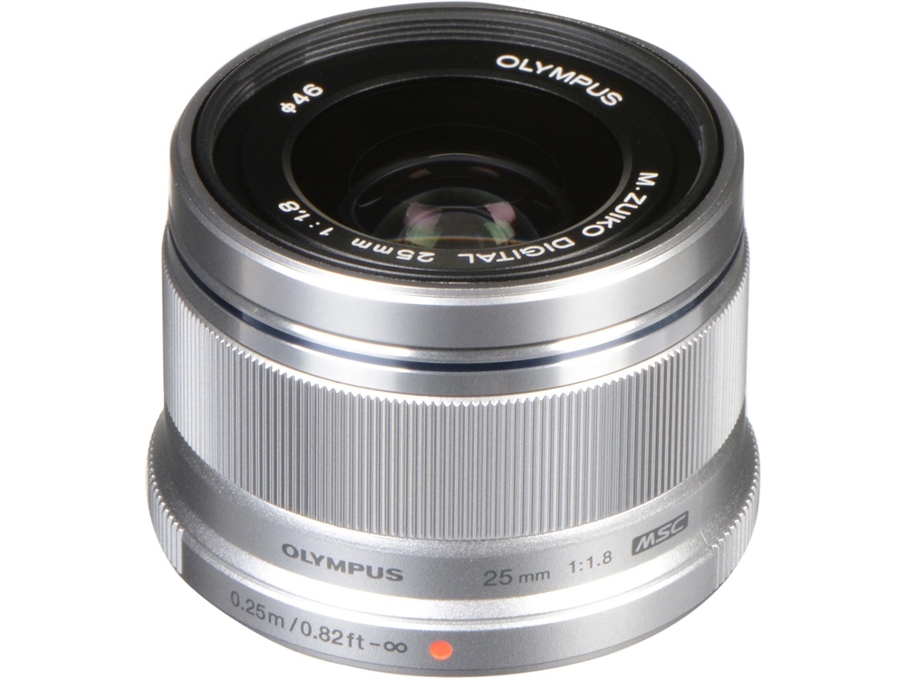 Olympus M.Zuiko 25mm f/1.8 Lens (Silver)