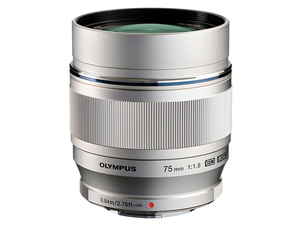 Olympus M.Zuiko 75mm f/1.8 Lens (Silver)
