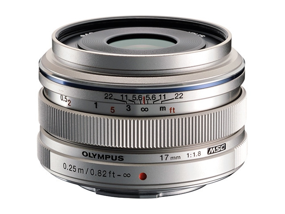 Olympus M. Zuiko 17mm f/1.8 Wide Lens (Silver)