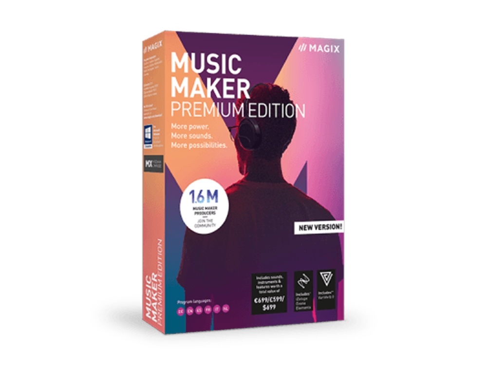 MAGIX Entertainment Music Maker Premium Edition - Music Production Software (Download)