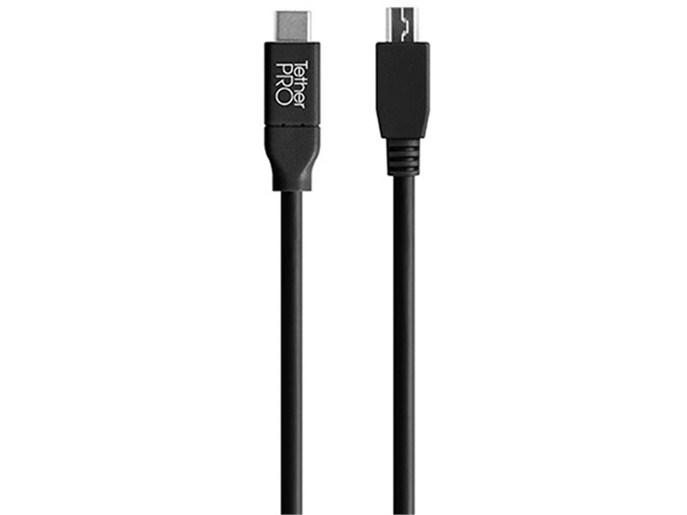 Tether Tools Starter Tethering Kit with USB-C to 2.0 Mini-B, 5-Pin, 4.6m (Black)