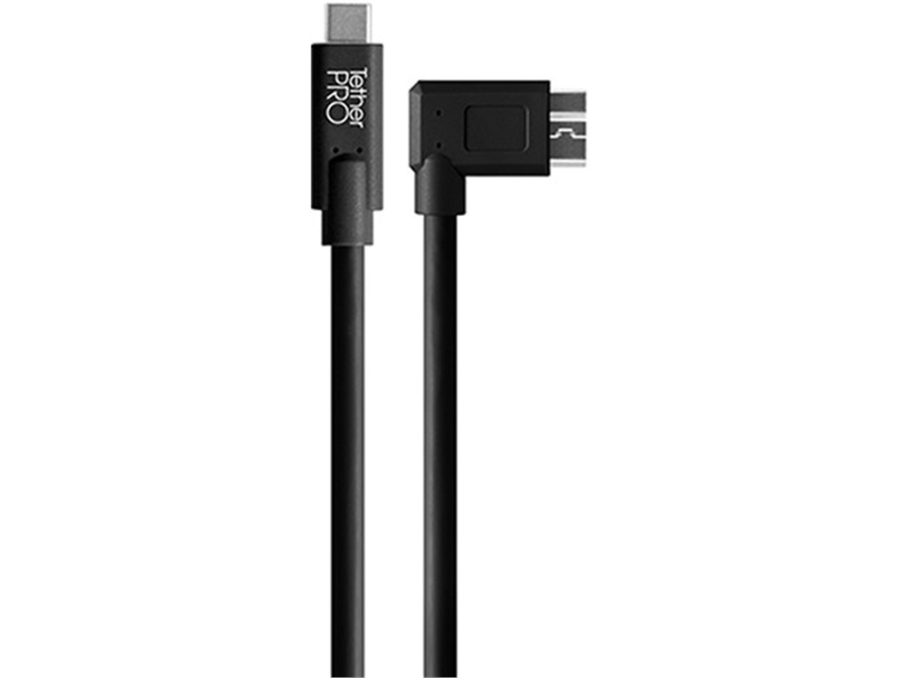 Tether Tools Starter Tethering Kit with USB-C to 3.0 Micro-B,Right Angle 4.6m (Black)