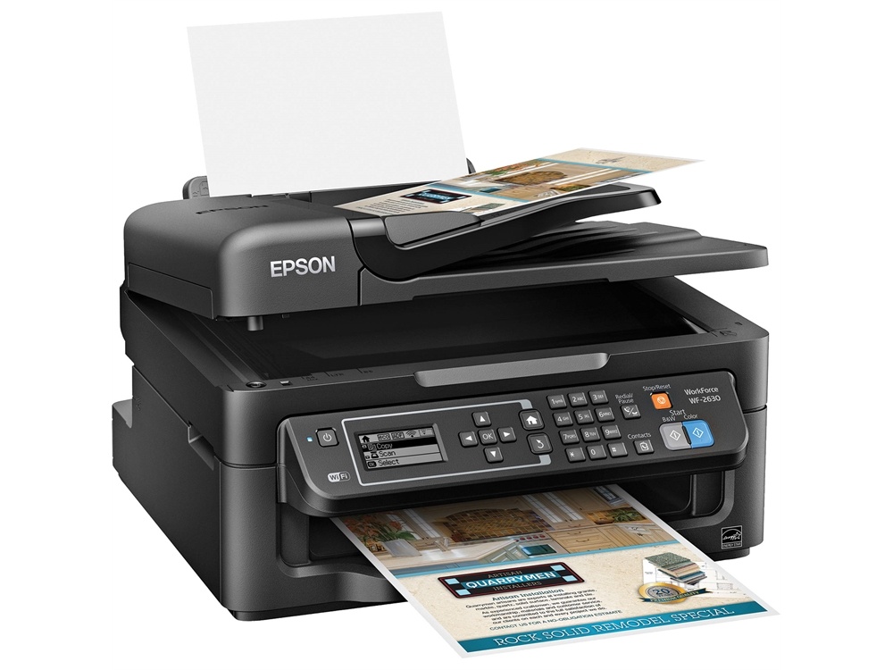 Epson WF-2630 WorkForce Inkjet 4 Colour Multifunction Printer