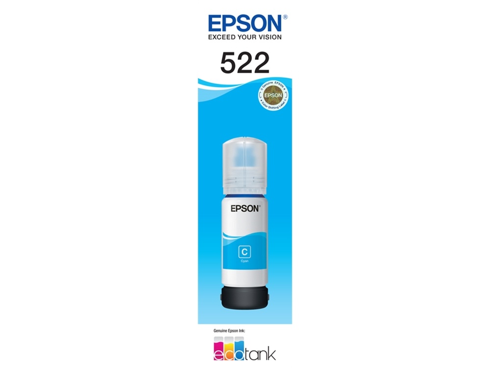 Epson T522 Cyan Ink Bottle