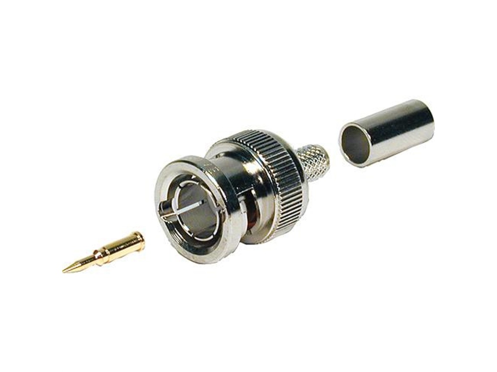 Comprehensive BPRGB Male 75 Ohm BNC Connector for 26 Gauge RGB Cable