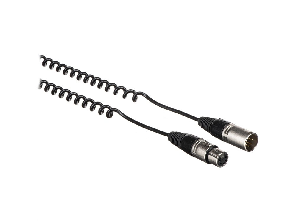 Point Source Audio Expandable Coiled Cable with XLR-5M to XLR-5F Connector
