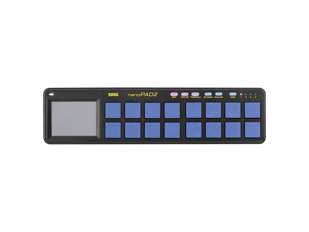 Korg nanoPAD 2 - Slim-Line USB MIDI Controller (Blue, Yellow)
