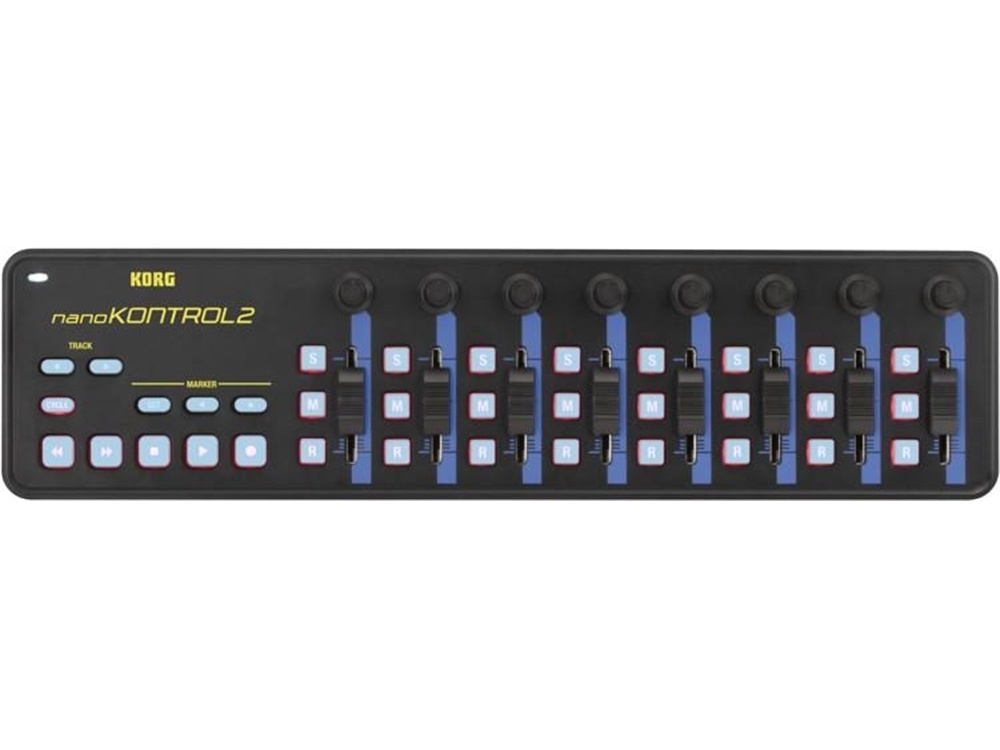 Korg nanoKONTROL 2 - Slim-Line USB MIDI Controller (Blue, Yellow)