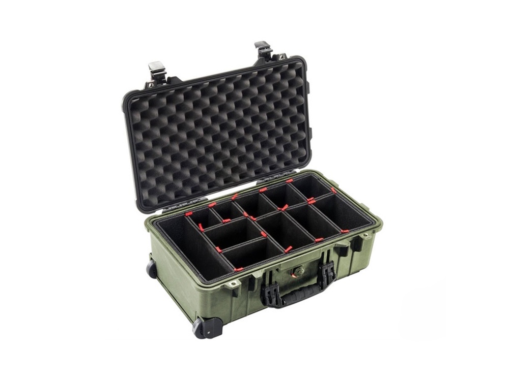 Pelican 1510TP Carry-On Case with TrekPak Divider System (Olive Drab Green)