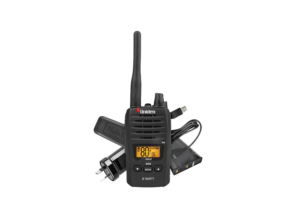 Uniden UH820 80 Channel 2 Watt UHF Handheld Radio