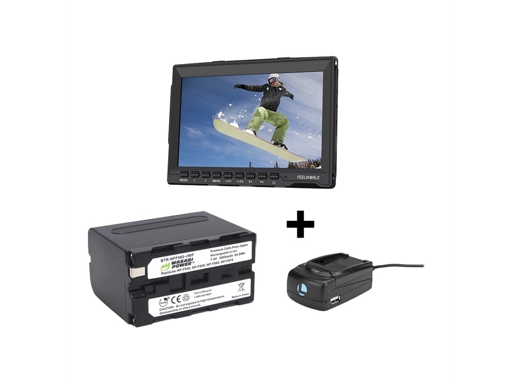 FeelWorld FW759 Ultra-Thin 7" On-Camera Monitor Bundle