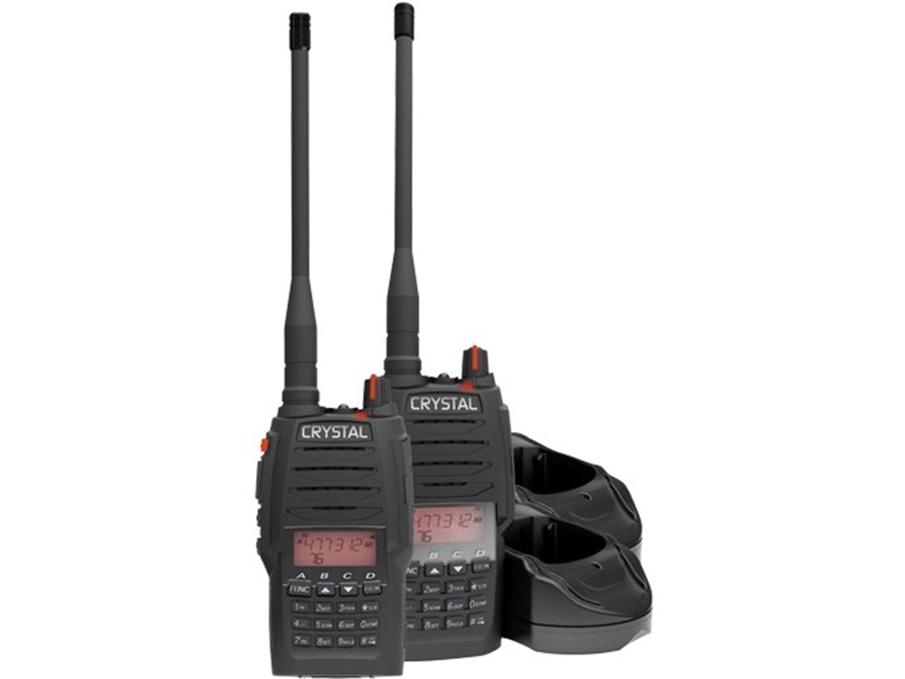 Crystal DBH50R 5W Handheld UHF CB Radio with Carry Case (Twin Pack)