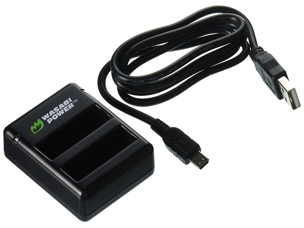 Wasabi Power Dual Battery Charger for GoPro AHDBT-401 and AHBBP-401