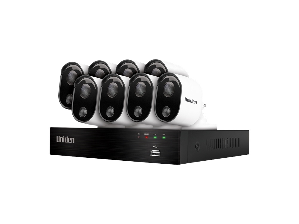 Uniden GDVR20880 Guardian 2MP Full HD DVR Thermal-Sensing Security System