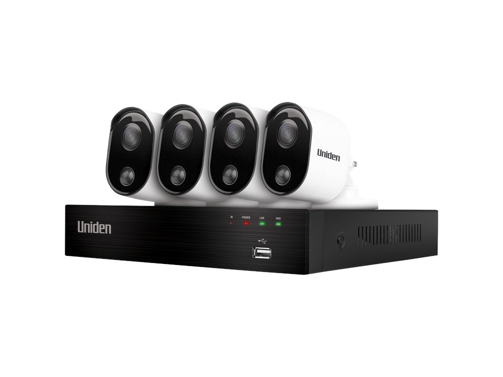 Uniden GDVR20440 Guardian 2MP Full HD DVR Thermal-Sensing Security System