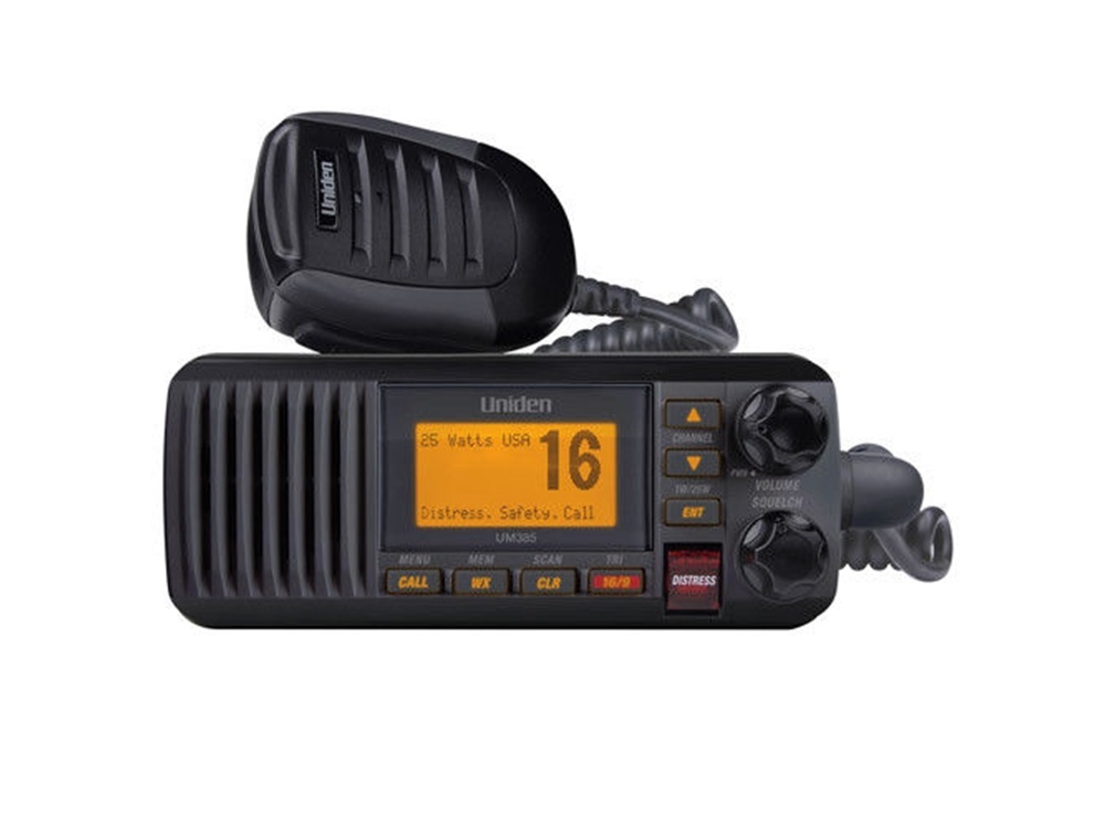 Uniden UM385 Waterproof DSC Marine Radio (Black)