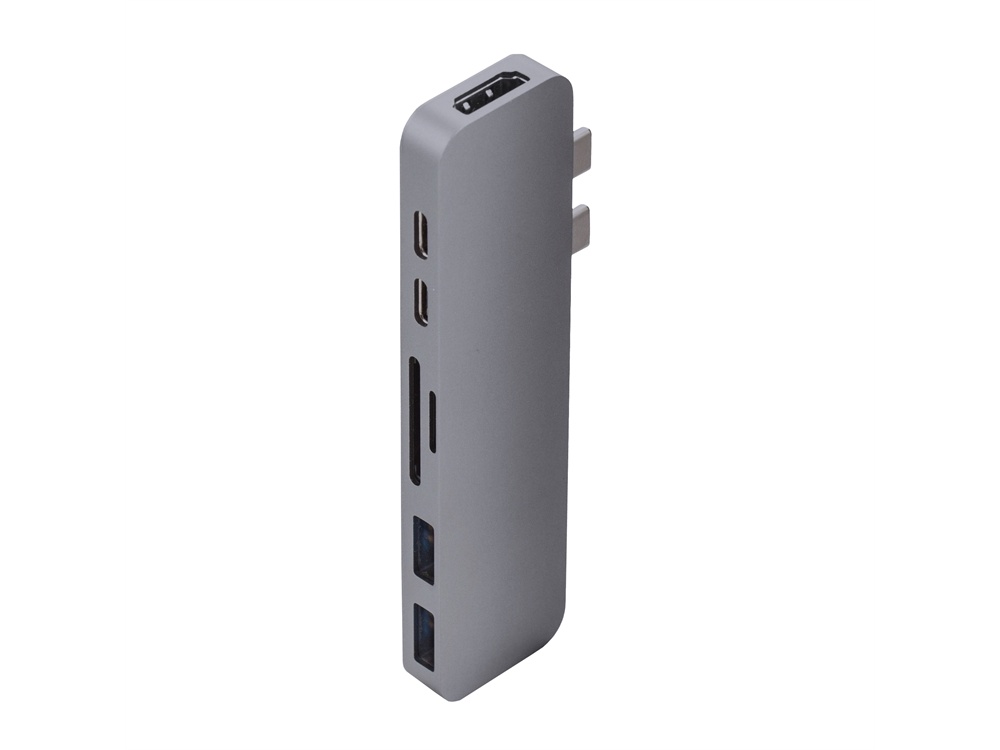 Hyper HyperDrive DUO 7-in-2 Hub for USB-C MacBook Pro 13"/15" (Space Gray)