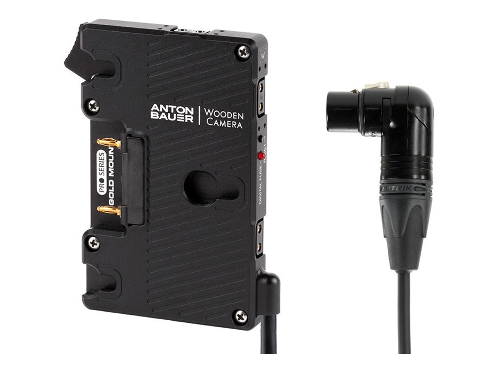 Wooden Camera Pro Gold Mount (4pin XLR Right Angle)