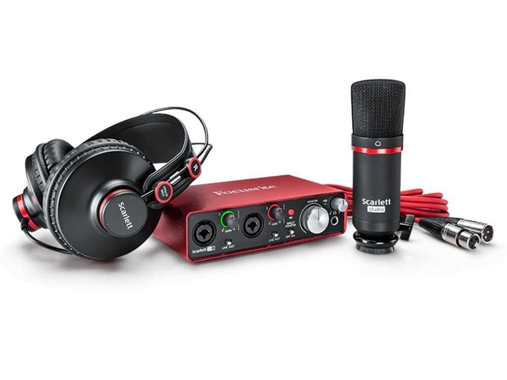Focusrite Scarlett 2i2 Complete Home Recording Studio (2nd Generation)