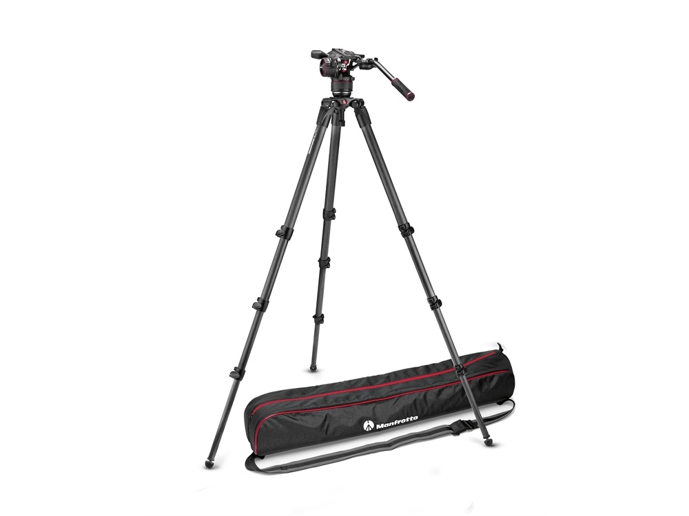 Manfrotto Nitrotech N8 Video Head with Tall Single Legs Tripod