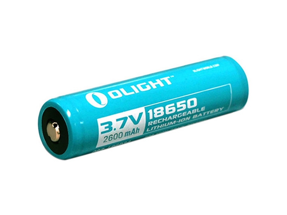 Olight 18650 Li-ion Rechargeable Battery (3.7V, 2600mAh, Retail Box)