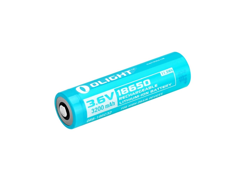 Olight Customized 18650 Rechargeable Lithium-Ion Battery (3.6V, 3200mAh)