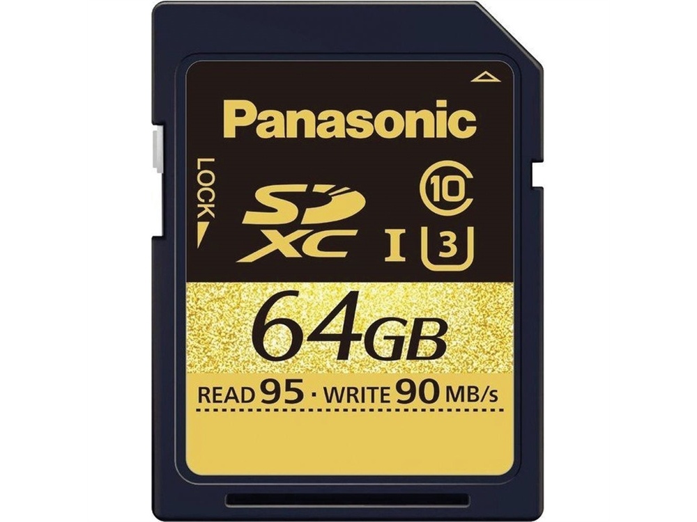 Panasonic 64GB U3 SDXC Memory Card (Class 10)