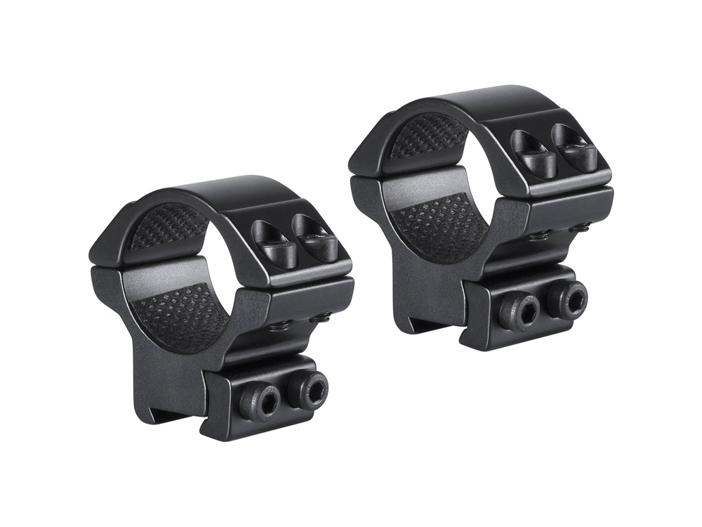Hawke Sport Optics 2-Piece Match Mount for 9-11mm Rails (25.4mm, Low, Matte Black)