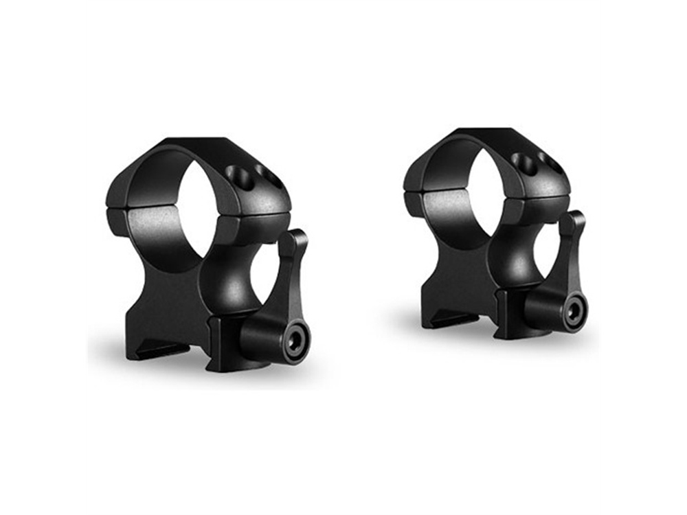 Hawke Sport 2-Piece Optics Precision Steel Weaver Ring Mounts (25.4mm, High, Matte Black)