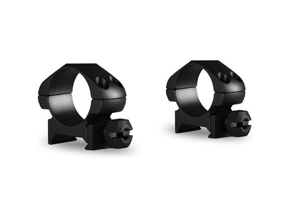 Hawke Sport Optics 2-Piece Precision Steel Weaver Ring Mounts (25.4mm, Low, Matte Black)
