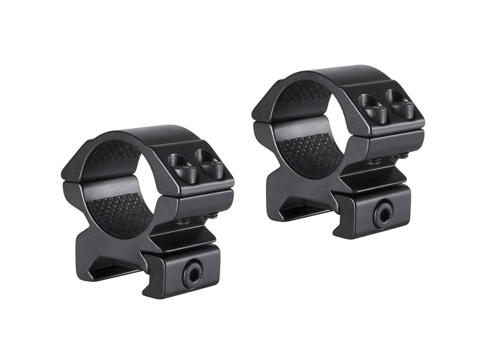 Hawke Sport Optics 2-Piece Match Mount for Weaver Rails (25.4mm, Low, Matte Black)
