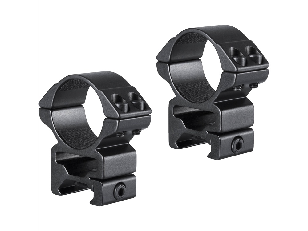 Hawke Sport Optics 2-Piece Match Mount for Weaver Rails (30mm, High, Matte Black)
