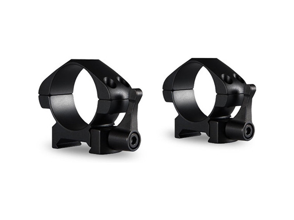 Hawke Sport Optics 2-Piece Precision Steel Weaver Ring Mounts with Lever (30mm, Low, Matte Black)